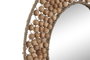 DKD Home Decor Espejo de Madera y Cristal con Bolitas Natural