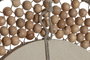 DKD Home Decor Espejo de Madera y Cristal con Bolitas Natural