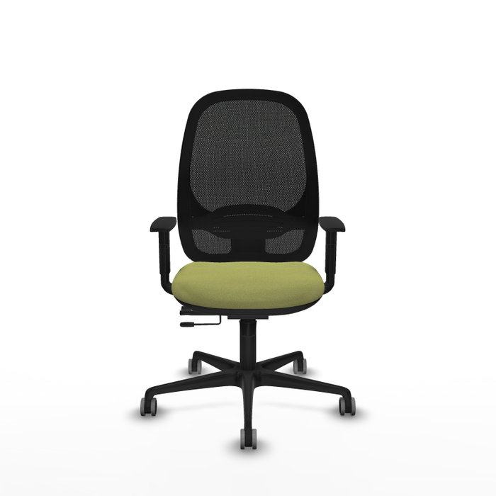 PIQUERAS Y CRESPO Silla de oficina Cilanco Verde oliva con malla Negra