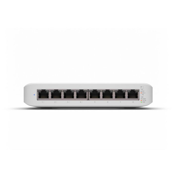 Ubiquiti USW-Lite-8-PoE Switch Gestionado Capa 2, 8 x RJ45, 4 x 802.3at PoE+, Gigabit Ethernet