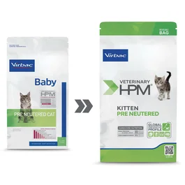 Virbac Pienso para Gatitos Pre Esterilizados, Dieta Completa para Gatos, Desde el Destete hasta los 12 Meses o Antes de la Esterilización, Gatas Preñadas y Lactantes, 3 kg