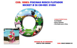 ROSCO Flotador Mickey 56 cm