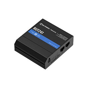 Teltonika RUT241 Router Industrial 4G LTE con eSIM Global, WiFi, 1 Puerto LAN, 3 Antenas SMA, para Montaje en Carril DIN