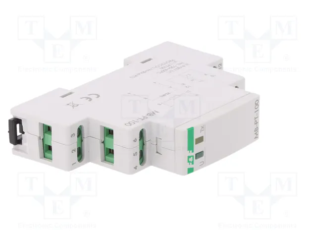 F&F Transductor de Temperatura Pt100 RS485 Modbus RTU