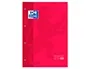 Oxford Recambio Color 1 Din A4+ 80 Hojas 90 Gr Cuadro 5 mm 4 Taladros Rojo