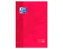 Oxford Recambio Color 1 Din A4+ 80 Hojas 90 Gr Cuadro 5 mm 4 Taladros Rojo