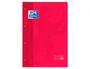Oxford Recambio Color 1 Din A4+ 80 Hojas 90 Gr Cuadro 5 mm 4 Taladros Rojo