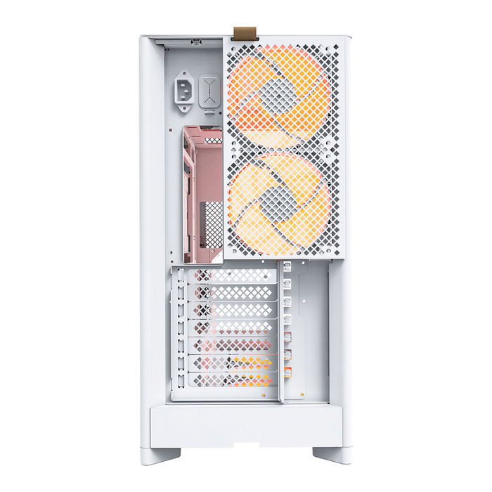 Montech HS02 PRO TG Caja de PC Midi Tower Blanca con Panel de Vidrio