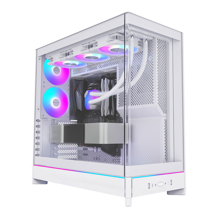 Montech HS02 PRO TG Caja de PC Midi Tower Blanca con Panel de Vidrio