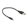 DeLOCK 83793 Cable de alimentación USB Tipo A a CC 3,0 x 1,1 mm 0,27 m