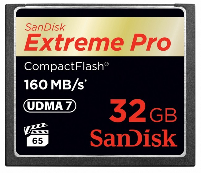 SanDisk Extreme Pro CompactFlash 32GB 160MB/s SanDisk Extreme Pro CompactFlash 32GB 160MB/s