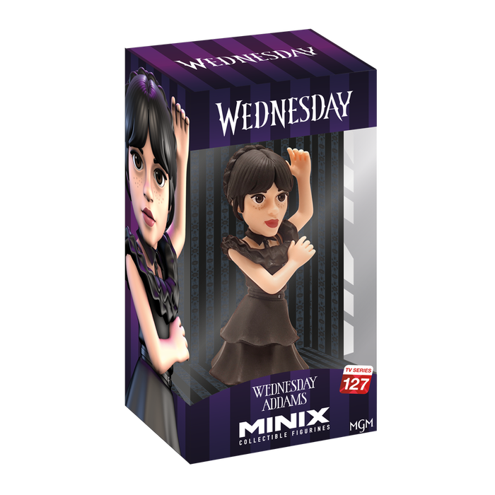 Minix Figura Wednesday Addams Vestido Baile 12 cm PVC