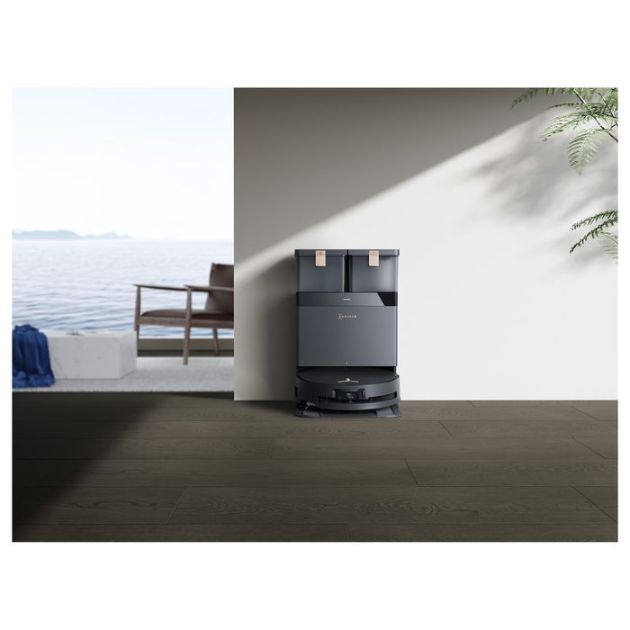 Ecovacs Deebot X8 Pro Omni - Robot aspirador y fregador con estación de autovaciado, TrueMapping 2.0, 18000 Pa, Negro