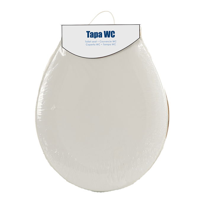 Berilo Tapa WC Blanca Plástico 34.5 x 43 x 5 cm (Set de 25)