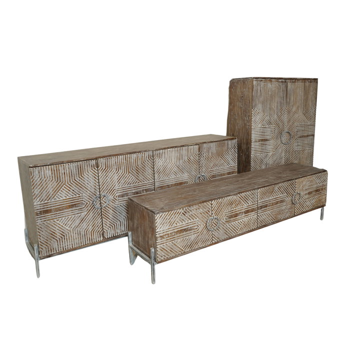 DKD Home Decor Classy 25 Armario Blanco 38 x 134 x 85 cm DKD Home Decor Classy 25 Armario Blanco 38 x 134 x 85 cm