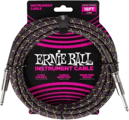 Ernieball Cable de Instrumento Trenzado Jack-Jack SS 5,5 M - Purple Python