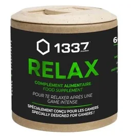 1337 PHARMA 1337 Relax 60 Cápsulas con Magnesio, Hierba de San Juan y Rhodiola para la Relajación