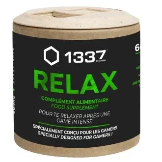 1337 PHARMA 1337 Relax 60 Cápsulas con Magnesio, Hierba de San Juan y Rhodiola para la Relajación