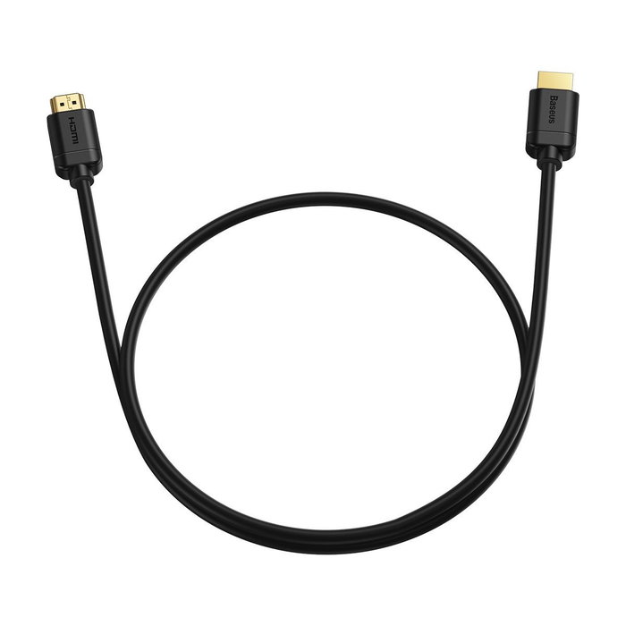 Baseus Cable HDMI 2.0 4K 60Hz 3D HDR 18Gbps 1m Negro