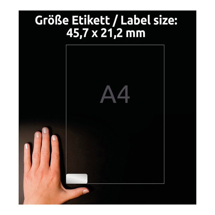 AVERY Zweckform Etiquetas de placa de identificación 45,7 x 21,2 mm