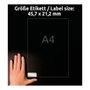 AVERY Zweckform Etiquetas de placa de identificación 45,7 x 21,2 mm