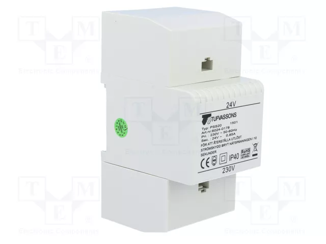 BREVE TUFVASSONS Transformador de red 20VA 230V/24V