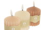 DKD Home Decor Vela Led Basicos Blanco Crudo 7 x 12 x 7 cm (6 Unidades)