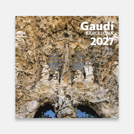 TRIANGLE POSTALS Calendario de Pared 2027 Gaudí 16x16 cm