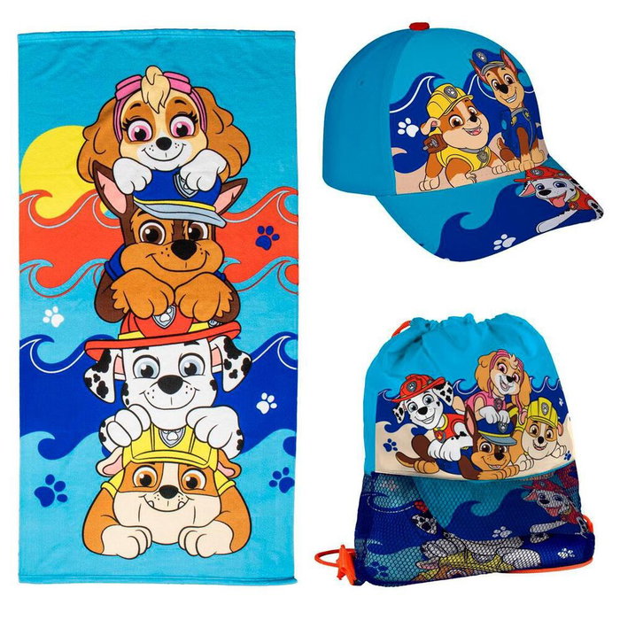 Cerdá Set de Toalla, Saquito y Gorra Paw Patrol Azul