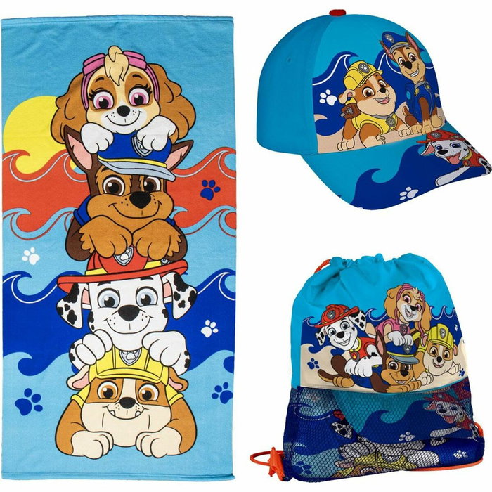 Cerdá Set de Toalla, Saquito y Gorra Paw Patrol Azul