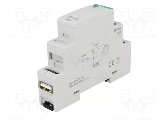 F&F SEP-03-USB Transductor Separador de Señales para Raíl DIN F&F SEP-03-USB Transductor Separador de Señales para Raíl DIN