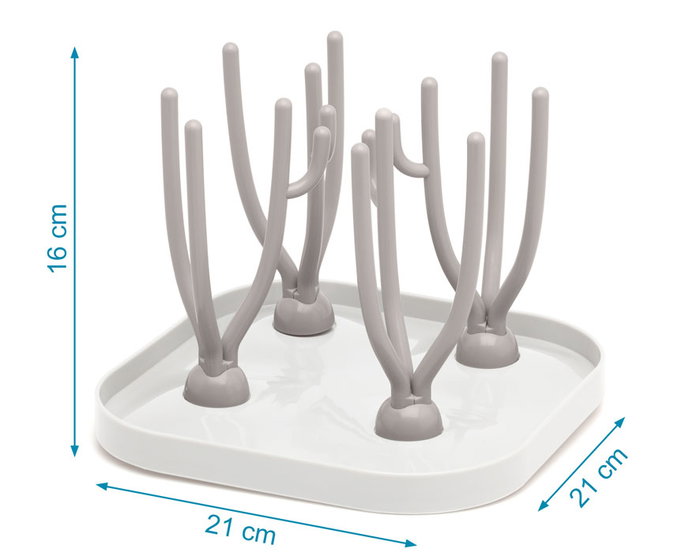 KioKids Escurre Biberones Desmontable Gris +0 meses