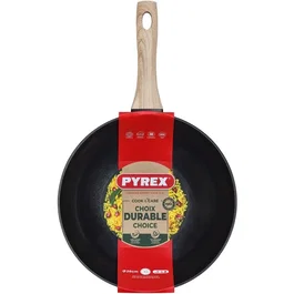 Pyrex PYR3426470301190 - Wok de 28 cm Antiadherente, Apto Inducción, Libre de PFAS para Cocina y Cuidado