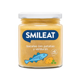 SMILEAT Tarrito de Bacalao, Patatas y Verduras 230g