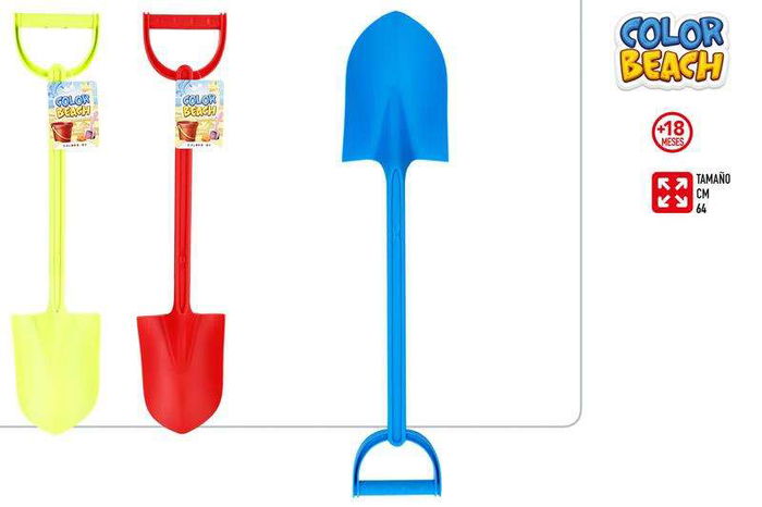 Color Baby - Pala de Playa para Niños 64 cm - Modelos Surtidos - Juguete de Arena
