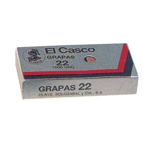El Casco Grapas Galvanizadas Nº22/6G Caja de 1000 unidades