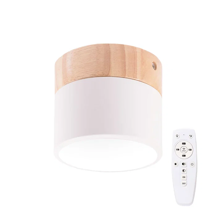 Plafón LED Circular CCT Seleccionable 9W 852Lm con Mando a Distancia (Intensidad-CCT) 10.000H [HO-CCT-DL9W]