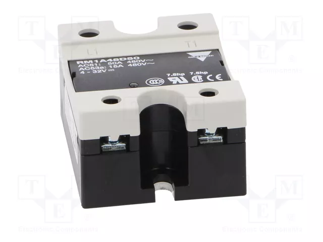 CARLO GAVAZZI RM1A48D50 Relé de semiconductor monofásico 50A 42÷530VAC CARLO GAVAZZI RM1A48D50 Relé de semiconductor monofásico 50A 42÷530VAC