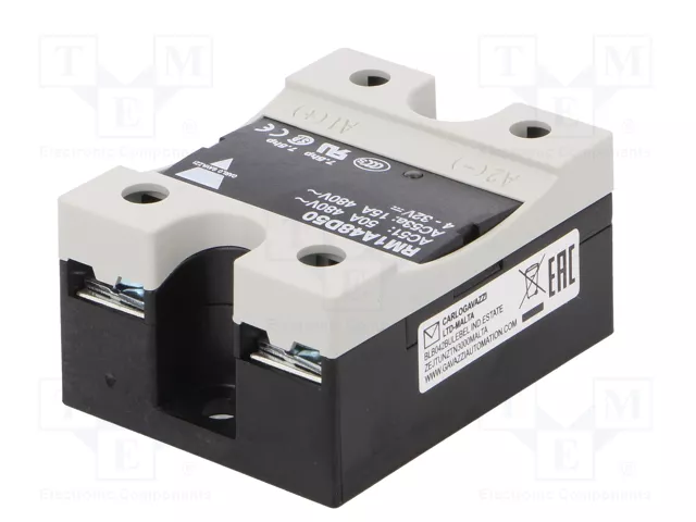 CARLO GAVAZZI RM1A48D50 Relé de semiconductor monofásico 50A 42÷530VAC CARLO GAVAZZI RM1A48D50 Relé de semiconductor monofásico 50A 42÷530VAC