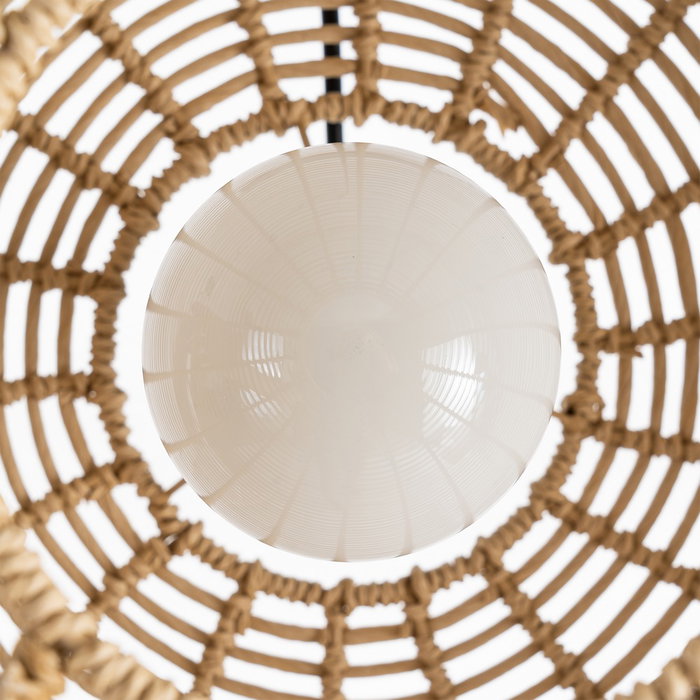 Lámpara Techo Natural Cuerda de Papel 41 X 41 X 26,50 cm