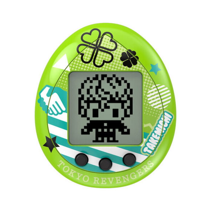 BANDAI Figura soporte Takemichi + Tamagotchi Hugmy Tokyo Revengers