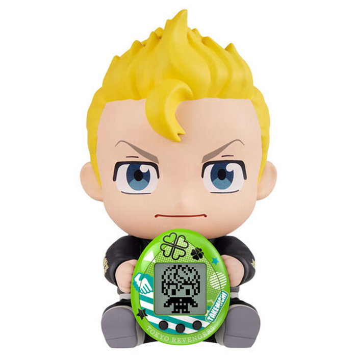 BANDAI Figura soporte Takemichi + Tamagotchi Hugmy Tokyo Revengers