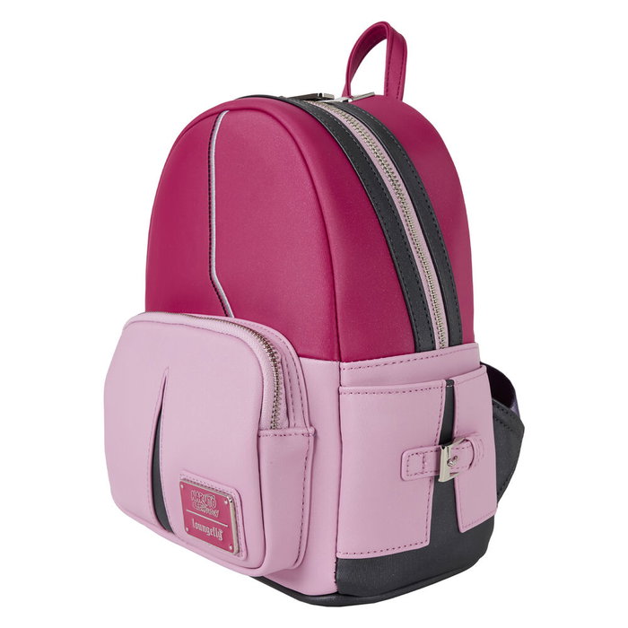 LOUNGEFLY Mochila Sakura Naruto Shippuden 26cm Piel Vegana Tirantes Ajustables Bolsillo Frontal y Lateral con Cremallera Interior a Juego