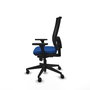 PIQUERAS Y CRESPO Silla de oficina Horna con mecanismo Sincro, Azul y Negro
