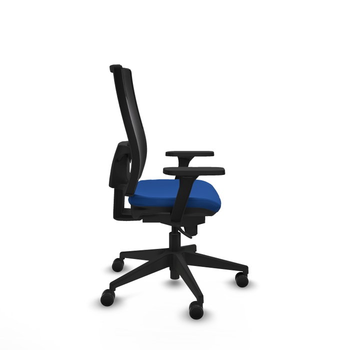 PIQUERAS Y CRESPO Silla de oficina Horna con mecanismo Sincro, Azul y Negro