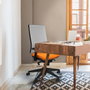 PIQUERAS Y CRESPO Silla de oficina Horna con mecanismo Sincro, Azul y Negro