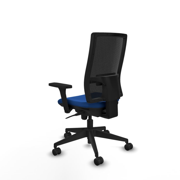 PIQUERAS Y CRESPO Silla de oficina Horna con mecanismo Sincro, Azul y Negro