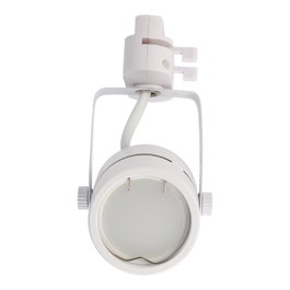 Lumiastra Foco de Carril Monofásico para Bombilla GU10 - Acabado Blanco Orientable