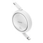 Baseus Cable Retráctil Free2Pull USB-C a USB-C 100W 1m Blanco