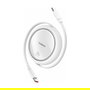 Baseus Free2Draw Cable de Carga Retráctil y Extensible USB Tipo-C a Tipo-C 100W PD, Blanco, 1 m, 480 Mbps